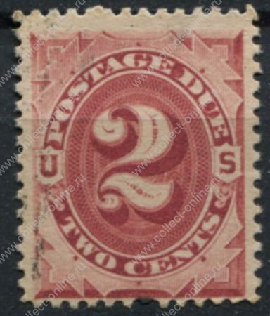 США 1891 г. • SC# J23 • 2 c. • служебный выпуск • Used VF