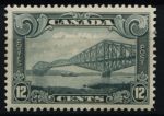 Канада 1928-1929 гг. • Sc# 156 • 12 c. • осн. выпуск • Квебекский мост • MH OG VF ( кат. - $50 )
