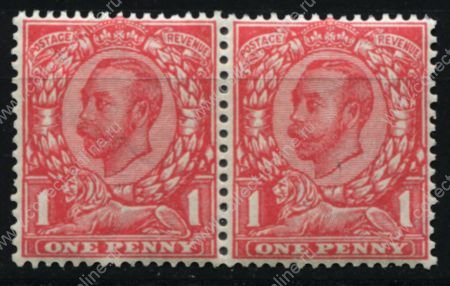 Великобритания 1912 г. • Gb# 345 • Георг V • 1 • стандарт • MNH OG VF ( кат.- £20.00 ) • пара