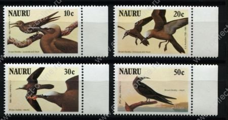 Науру 1985 г. • SC# 313-6 • 10 - 50 c. • Джон Джеймс Одюбон (200 лет со дня рождения) • птицы • полн. серия • MNH OG XF+