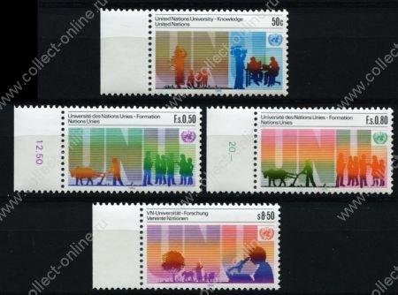 ООН 1985 г. • SC# 444(N),131-2(G),49(V) • Международный университет ООН • MNH OG XF • полн. серия