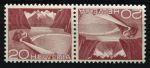 Швейцария 1949 г. Mi# 533(Sc# 332) тип III • 20 c. • горное водохранилище • стандарт • MNH OG VF • тет-беш пара ( кат. - € 11++ )