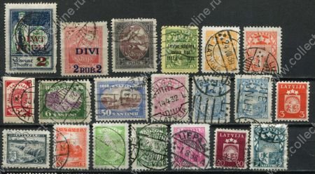 Латвия 1919-38 гг. • Mi# • стандарт и коммератив • 20 разных марок • Used F-VF