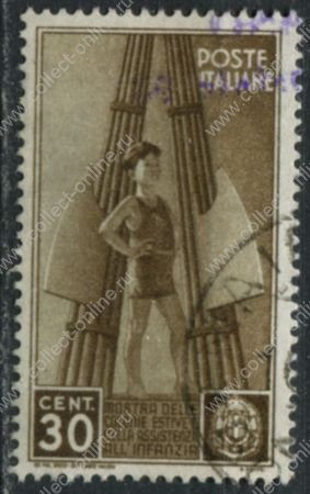 Италия 1937 г. • SC# 370(Mi# 563) • 30 c. • Программа заботы о детях • Used VF ( кат.- $4 )