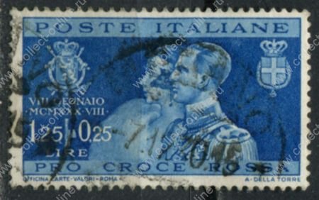 Италия 1930 г. • SC# 241(Mi# 327) • 1.25 L. • Свадьба принца Савойского • Used VF ( кат.- $13 )