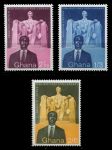 Гана 1959 г. • Gb# 204-6 • 2½ d. - 2s.6d. • Авраам Линкольн (150 лет со дня рождения) • полн. серия • MNH OG XF