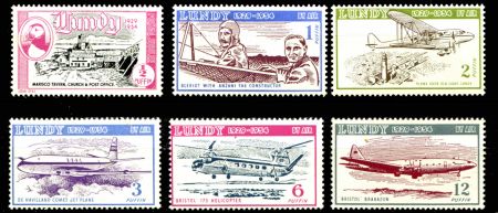 Ланди остров 1954 г. • подборка 6 марок • MNH OG VF