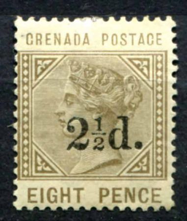 ГРЕНАДА 1888-91гг. SC# 37 / 2 1/2d. MH OG VF