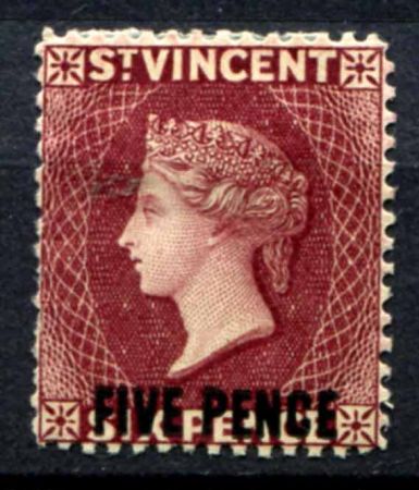 СТ. ВИНСЕНТ 1893г. GB# 60a / 5d./6d. MH OG VF