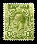 СТ. ВИНСЕНТ 1913-7гг. GB# 114 / 5d. MH OG VF