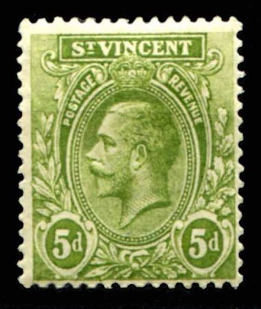 СТ. ВИНСЕНТ 1921-32гг. GB# 136 / 5d. MH OG VF