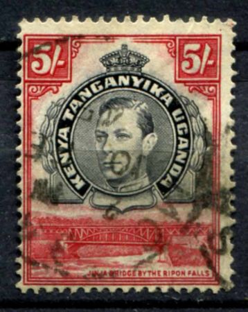 КЕНИЯ УГАНДА ТАНГАНИКА 1938-54г. GB# 148b / 5s. МОСТ USED F-VF / АРХИТЕКТУРА