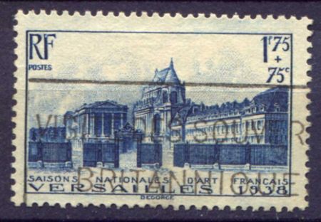 Франция 1938 г. Sc# B70 • 1.75 fr. + 75 c. • Международная выставка живописи • Версаль • Used F-VF ( кат. - $15 