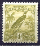 Новая Гвинея 1931 г. • Gb# 154 • 4 d. • осн. выпуск • райская птица • MH OG VF ( кат.- £ 7 )