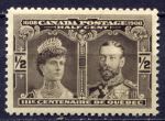Канада 1908 г. • SC# 96 • ½ c. • 300-летие Квебека • королевская чета • MNH OG XF+ ( кат.- $19 )