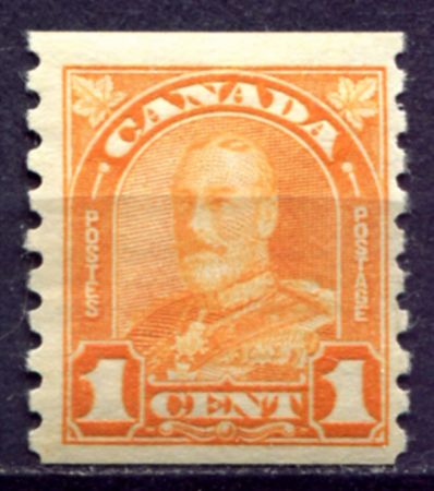 Канада 1930-1931 гг. • SC# 178 • 1 c. • Георг VI • из рулона • стандарт • MH OG VF ( кат.- $ 15 )