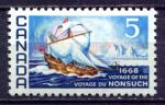 Канада 1968 г. • SC# 482 • 5 c. • 300-летие плавания "Нонсуча" в заливе Гудзон • MNH OG XF