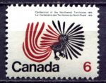 Канада 1970 г. • SC# 506 • 6 c. • 100-летие присоединения северо-западных земель • MNH OG XF