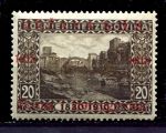 Югославия • Босния и Герцеговина 1918 г. • SC# 1L4 • 20 h. • надпечатка на марке 1910 г. • старинный мост • MH OG VF