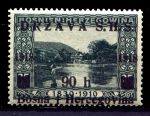Югославия • Босния и Герцеговина 1918 г. • SC# 1L12 • 90 h. • надпечатка на марке 1910 г. • река • MH OG VF