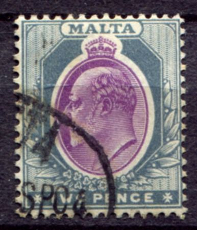 МАЛЬТА 1904-14гг. GB# 50 / 2d. / USED F-VF