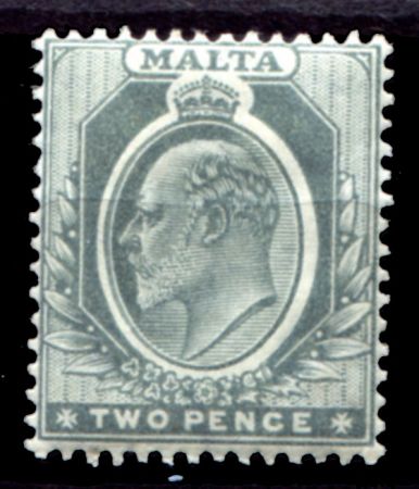 МАЛЬТА 1904-14гг. GB# 51 / 2d. / MH OG F-VF