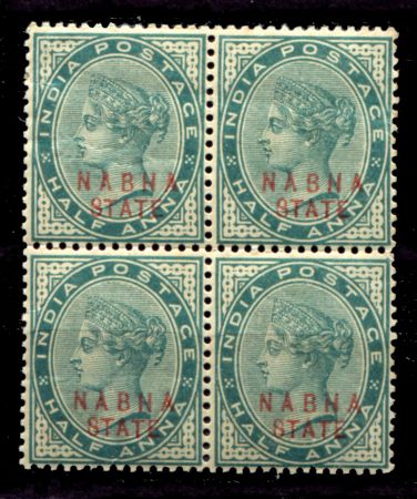 НАБХА 1885-1900гг. GB# 10 / 1/2a. / MNH OG VF кв. блок