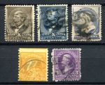 США • XIX-XX век • набор 5 разных старых марок • Used F-VF ( кат. - $55 )