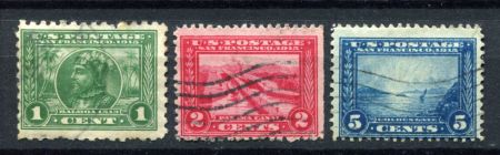 США 1913г. SC# 398-9,401 / 1-5 c. / USED / КОРАБЛИ