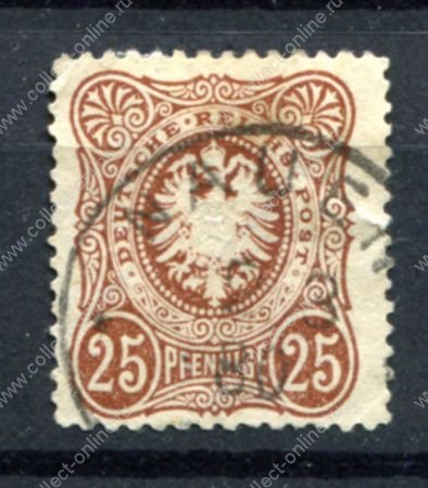 ГЕРМАНИЯ 1875г. MI# 33a / 25pf. / USED VF / ГЕРБЫ