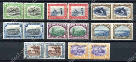 Юго-западная Африка 1931 г. • Gb# 74-81 • ½ d. - 1s.d. • основной выпуск • виды и достопримечательности • пары • MH OG VF