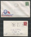 Канада 1942-1943 гг. • лот 2 маркированных конверта • прошедшие почту • VF