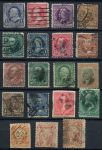 США • XIX-XX век • набор 19 разных старых марок • Used F-VF