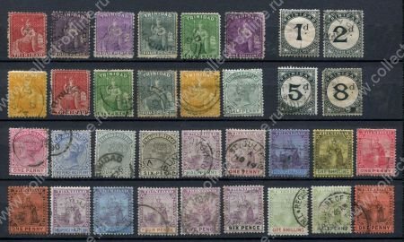 ТРИНИДАД 1864-1909гг. ЛОТ 34 МАРКИ / USED F-VF