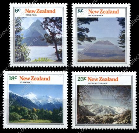 Новая Зеландия 1973г. SC# 528-31 • Горы Новой Зеландии • MNH OG XF / полн. серия ( кат.- $6,25 )