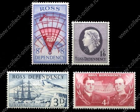 Росса территория 1957г. SC# L1-4 • Первый выпуск • MNH OG XF / полн. серия ( кат.- $12 )