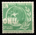 Мексика 1946 г. SC# 816 • 1 p. • Создание ООН • MNH OG XF