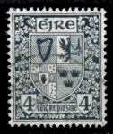 Ирландия 1940-42 гг. SC# 112 • 4p. • государственный герб • стандарт • Used XF ( кат.- $1,4 )