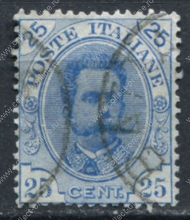 Италия 1890-91 гг. SC# 70 • 25 c. • Умберто I • Used VF ( кат.- $10 ) 