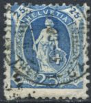 Швейцария 1882-1904 гг. SC# 94 • 25 rp. • "Швейцария" (перф. - 11,5x11) • стандарт • Used VF ( кат.- $2 )