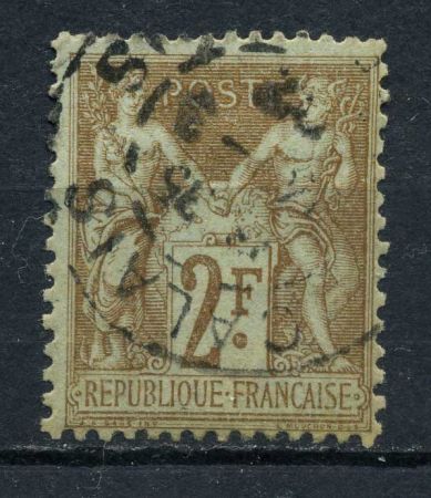Франция 1898-1900 гг. • SC# 108 • 2 fr. • Мир и торговля • стандарт • Used VF ( кат. - $35 )