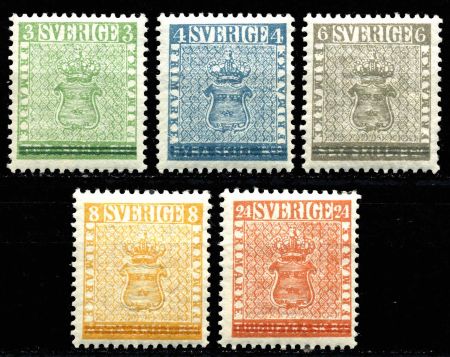 ШВЕЦИЯ 1955г. SC# 479-83 MNH OG VF