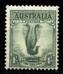Австралия 1937-1949 гг. • Gb# 174 • 1 sh. • Георг VI • основной выпуск • лирохвост • стандарт • MNH OG VF ( кат.- £ 50 )