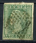 Индия 1854 г. • GB# 31 • 2a. • Королева Виктория • стандарт • Used F (кат.- £40 ) 