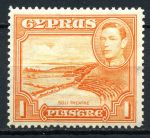 Кипр 1938-1951 гг. • Gb# 154 • 1 pi. • Георг VI основной выпуск • Древнеримский театр • MNH OG VF ( кат.- £3.25 )