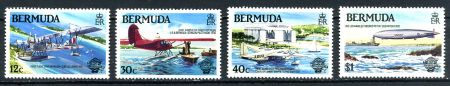 БЕРМУДА 1983г. SC# 441-4 САМОЛЕТЫ MNH OG / АВИАЦИЯ