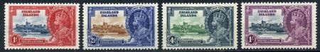 Фолклендские о-ва 1935 г. • Gb# 139-42 • 1 d. - 1 sh. • Серебряный юбилей коронации • полн. серия • MH OG VF (кат. - £50)