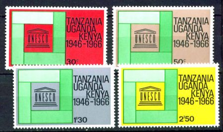 КЕНИЯ УГАНДА ТАНГАНИКА 1966г. GB# 231-4 MNH OG VF