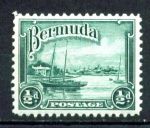 Бермуды 1936-1947 гг. • Gb# 98 • ½ d. • Георг V основной выпуск • парусники у причала • MH OG VF