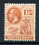 МОНТСЕРРАТ 1922-9гг. GB# 68 / 1 1/2d. MH OG VF